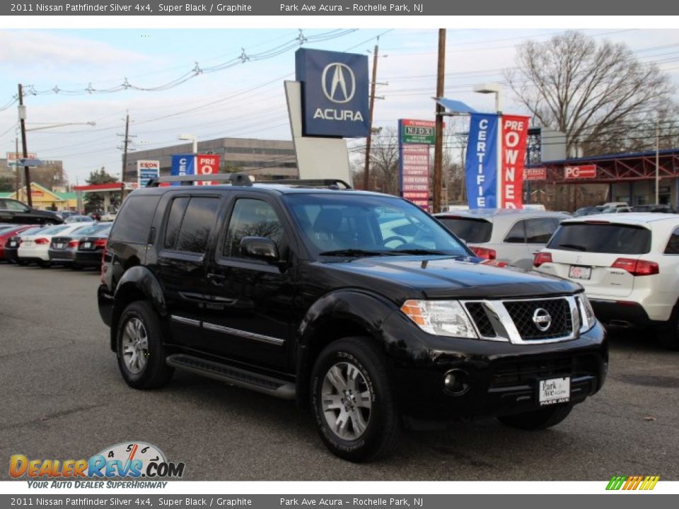 2011 Nissan Pathfinder Silver 4x4 Super Black / Graphite Photo #1