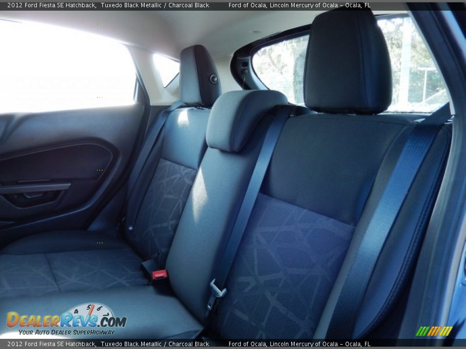 2012 Ford Fiesta SE Hatchback Tuxedo Black Metallic / Charcoal Black Photo #16