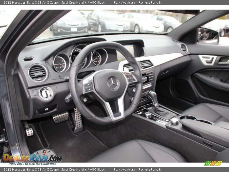 AMG Black Interior - 2012 Mercedes-Benz C 63 AMG Coupe Photo #10
