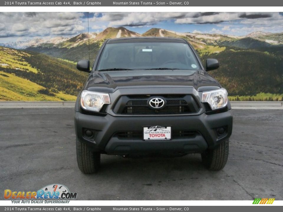 2014 Toyota Tacoma Access Cab 4x4 Black / Graphite Photo #2