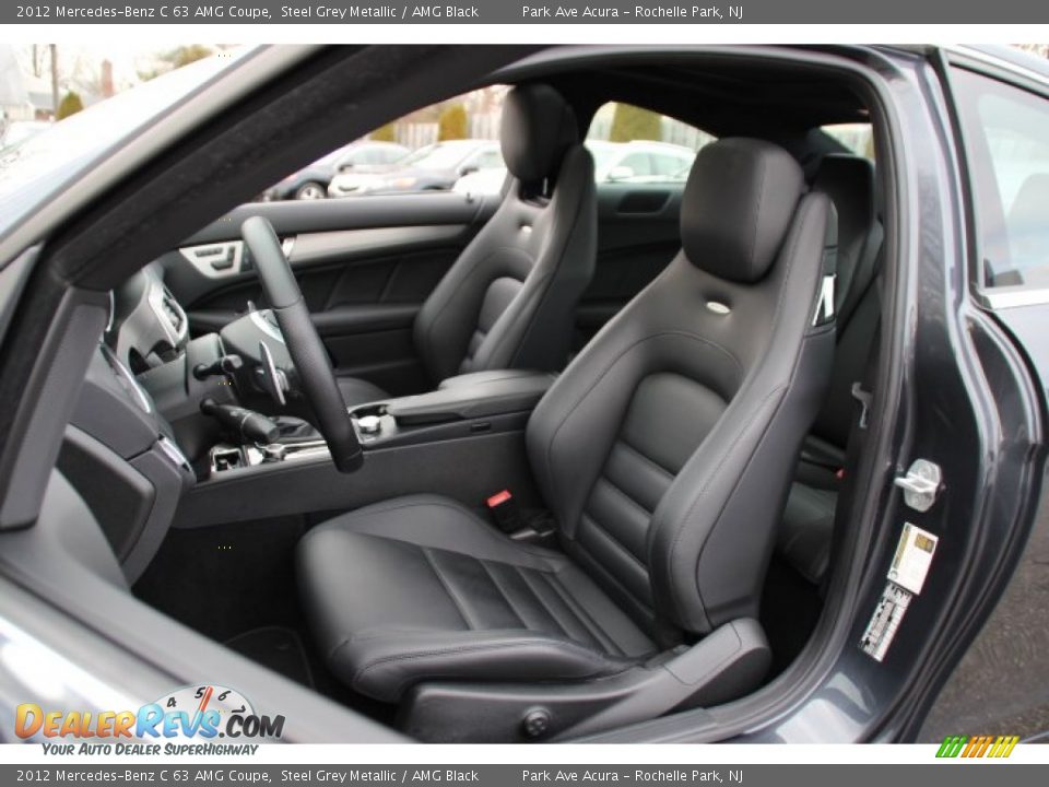 Front Seat of 2012 Mercedes-Benz C 63 AMG Coupe Photo #12
