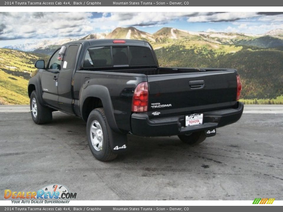 2014 Toyota Tacoma Access Cab 4x4 Black / Graphite Photo #3