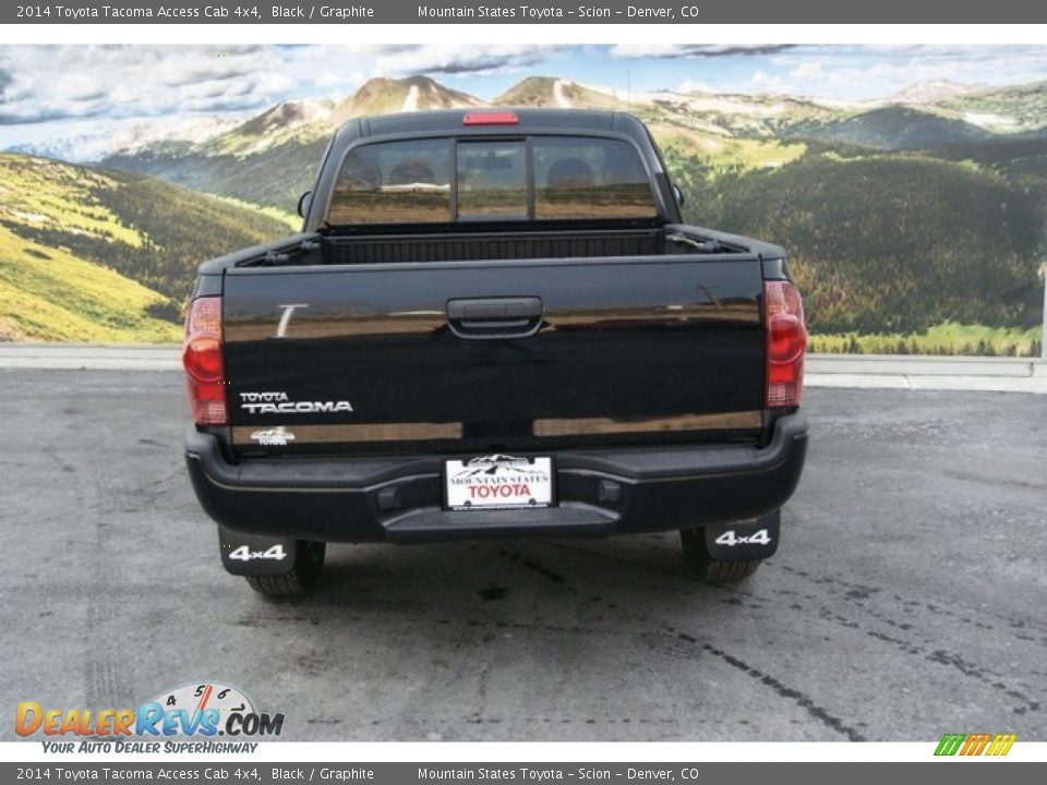 2014 Toyota Tacoma Access Cab 4x4 Black / Graphite Photo #4