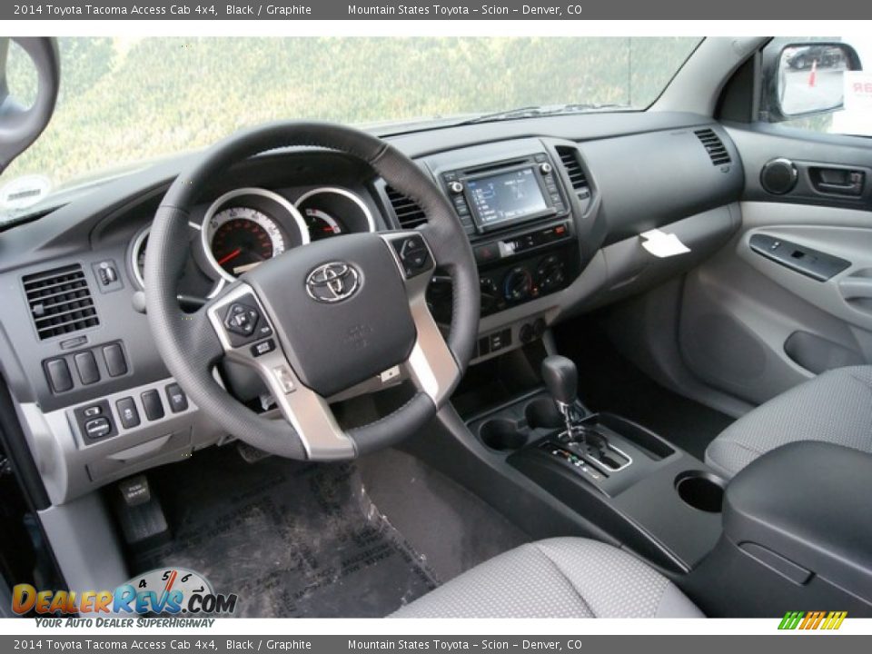 2014 Toyota Tacoma Access Cab 4x4 Black / Graphite Photo #5