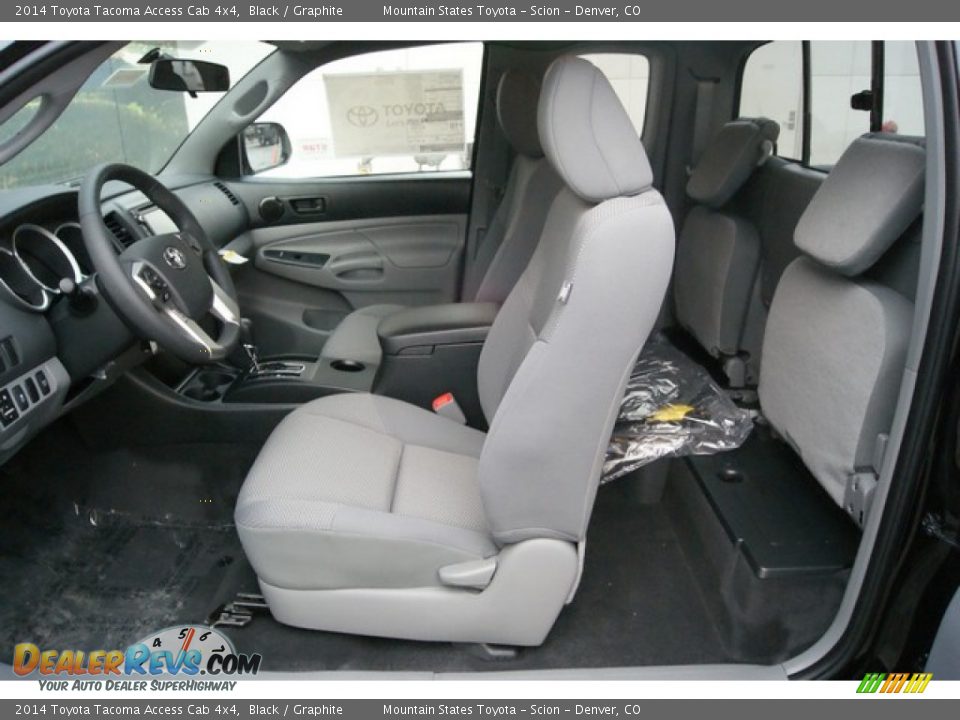 2014 Toyota Tacoma Access Cab 4x4 Black / Graphite Photo #8