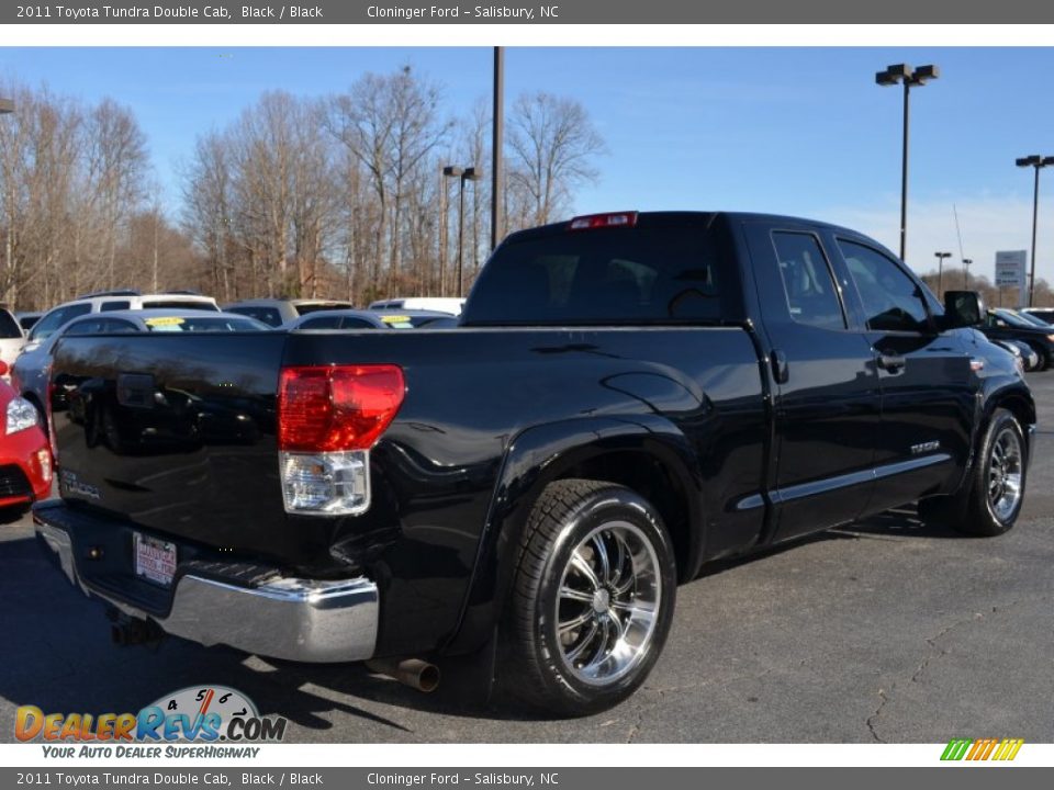2011 Toyota Tundra Double Cab Black / Black Photo #4