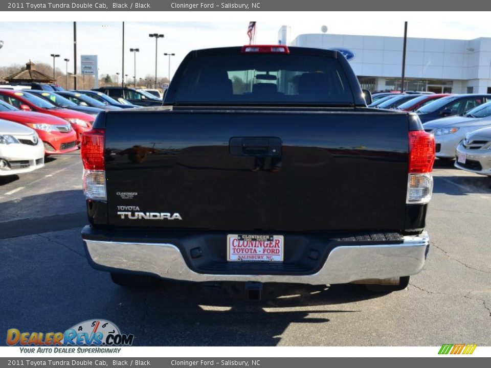 2011 Toyota Tundra Double Cab Black / Black Photo #5