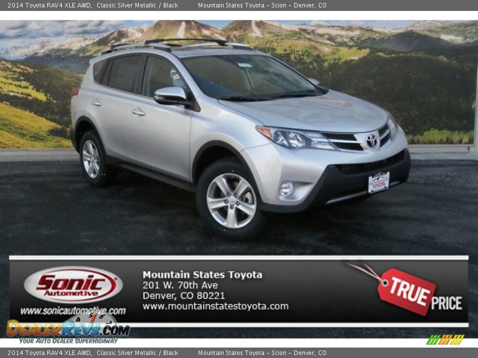 2014 Toyota RAV4 XLE AWD Classic Silver Metallic / Black Photo #1