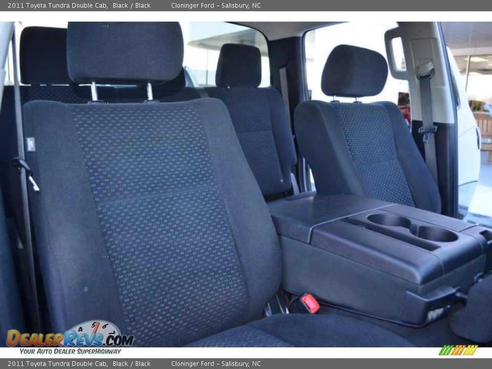 2011 Toyota Tundra Double Cab Black / Black Photo #15