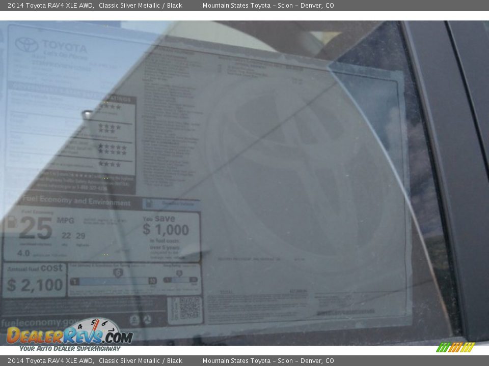 2014 Toyota RAV4 XLE AWD Classic Silver Metallic / Black Photo #10