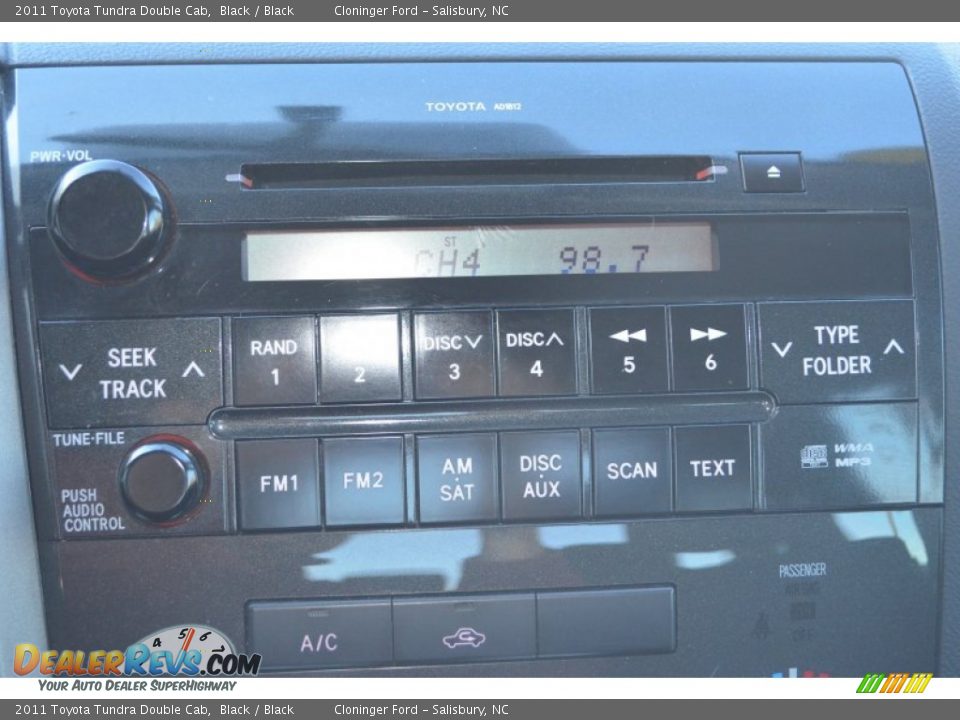 2011 Toyota Tundra Double Cab Black / Black Photo #20