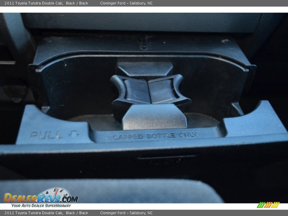 2011 Toyota Tundra Double Cab Black / Black Photo #22