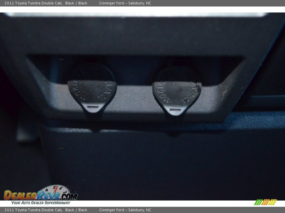 2011 Toyota Tundra Double Cab Black / Black Photo #23
