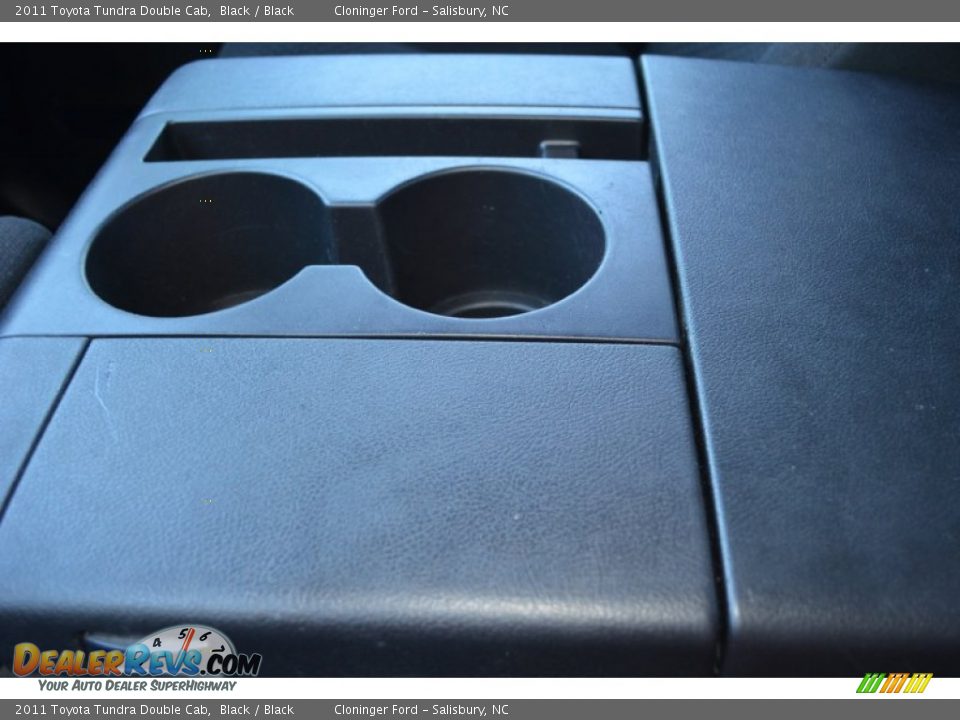 2011 Toyota Tundra Double Cab Black / Black Photo #24