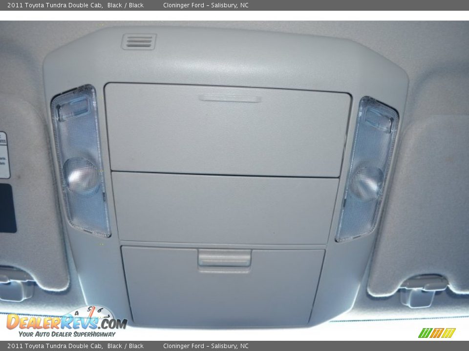 2011 Toyota Tundra Double Cab Black / Black Photo #25