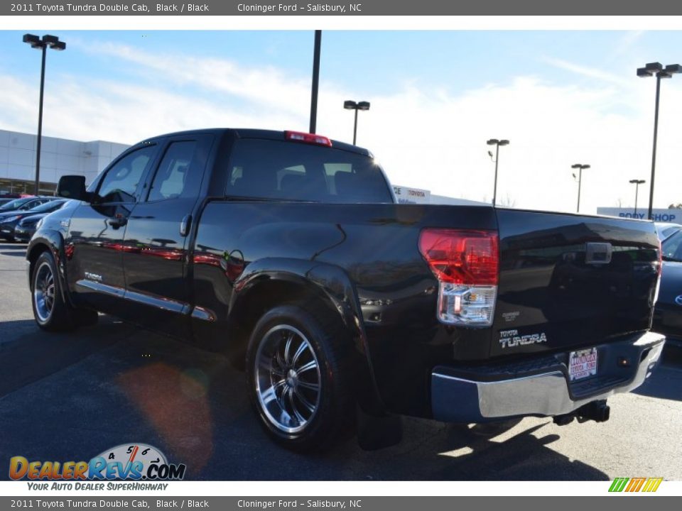 2011 Toyota Tundra Double Cab Black / Black Photo #34