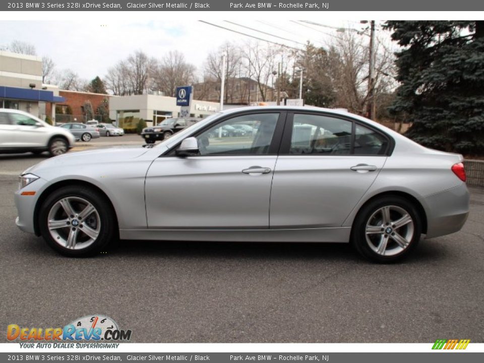 2013 BMW 3 Series 328i xDrive Sedan Glacier Silver Metallic / Black Photo #5