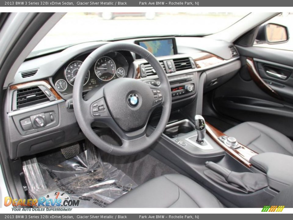 2013 BMW 3 Series 328i xDrive Sedan Glacier Silver Metallic / Black Photo #9