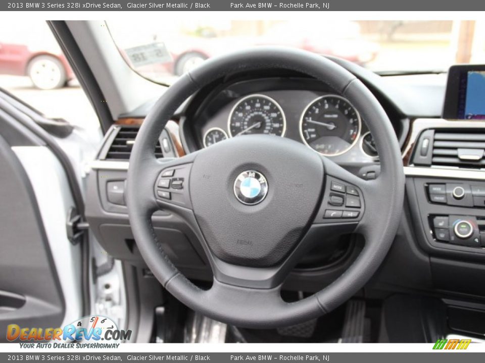 2013 BMW 3 Series 328i xDrive Sedan Glacier Silver Metallic / Black Photo #15
