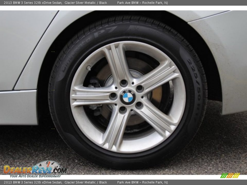 2013 BMW 3 Series 328i xDrive Sedan Glacier Silver Metallic / Black Photo #30