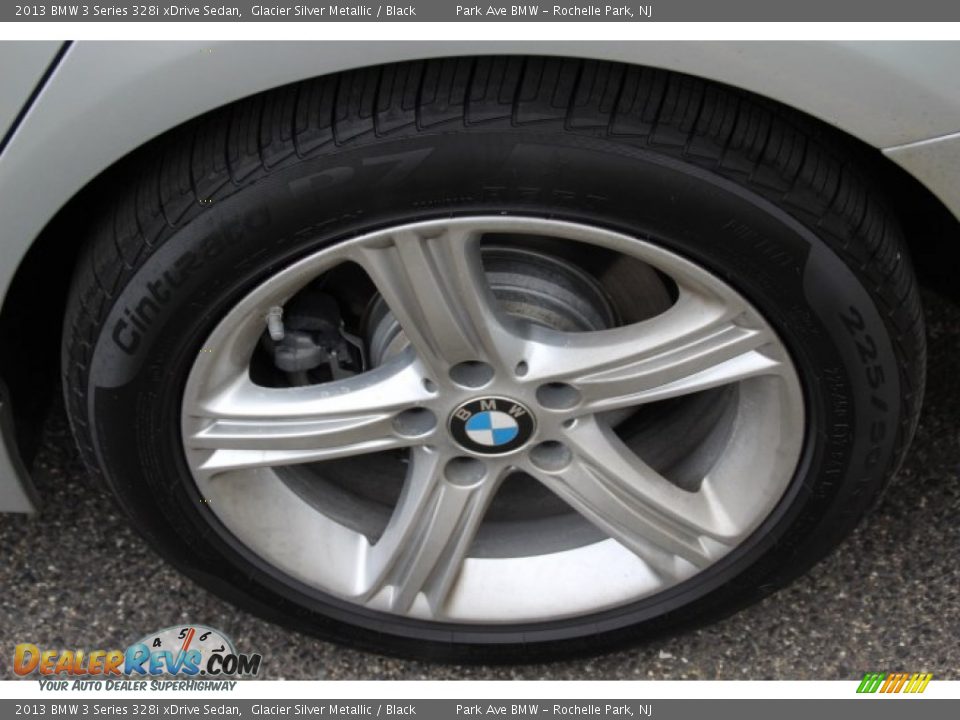 2013 BMW 3 Series 328i xDrive Sedan Glacier Silver Metallic / Black Photo #31