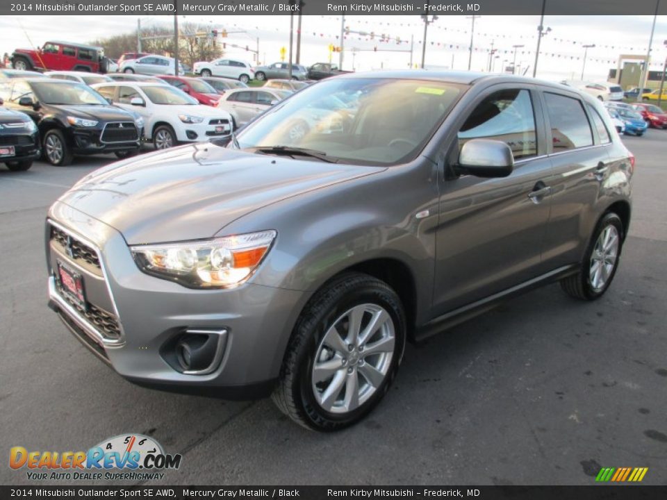 2014 Mitsubishi Outlander Sport SE AWD Mercury Gray Metallic / Black Photo #3