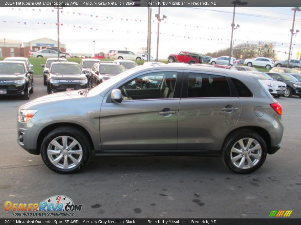 Mercury Gray Metallic 2014 Mitsubishi Outlander Sport SE AWD Photo #4