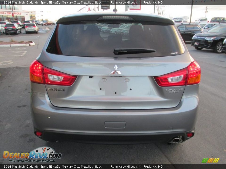 2014 Mitsubishi Outlander Sport SE AWD Mercury Gray Metallic / Black Photo #6