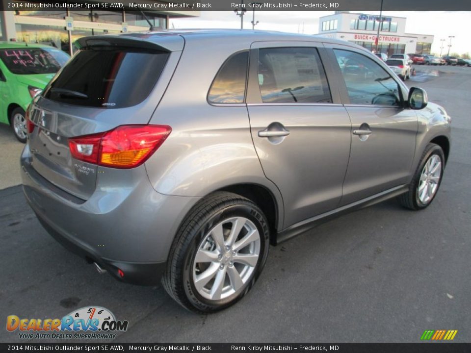 2014 Mitsubishi Outlander Sport SE AWD Mercury Gray Metallic / Black Photo #7