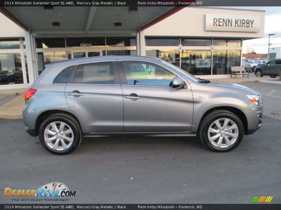 2014 Mitsubishi Outlander Sport SE AWD Mercury Gray Metallic / Black Photo #8