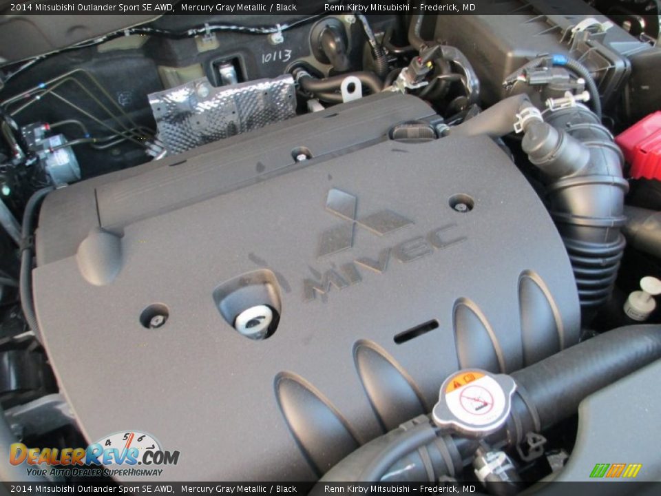 2014 Mitsubishi Outlander Sport SE AWD Mercury Gray Metallic / Black Photo #36