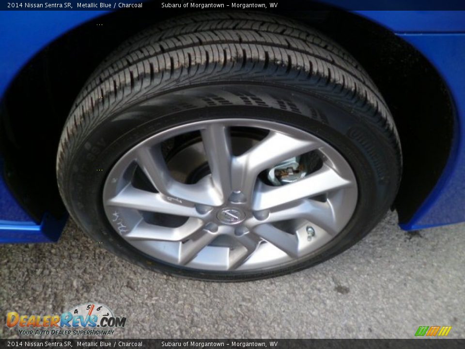 2014 Nissan Sentra SR Metallic Blue / Charcoal Photo #9