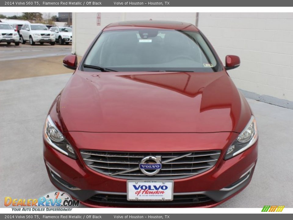 2014 Volvo S60 T5 Flamenco Red Metallic / Off Black Photo #2