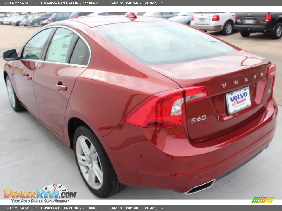 2014 Volvo S60 T5 Flamenco Red Metallic / Off Black Photo #4