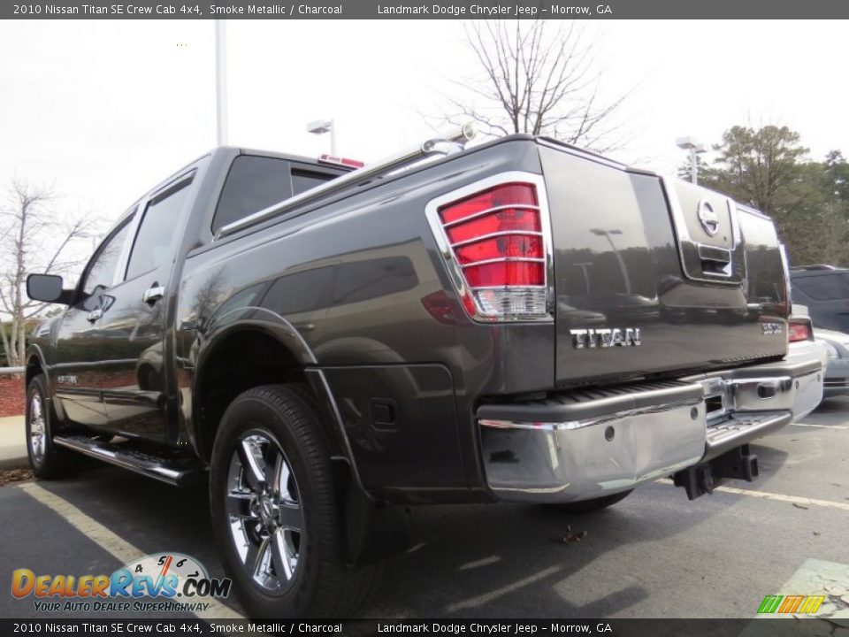 2010 Nissan Titan SE Crew Cab 4x4 Smoke Metallic / Charcoal Photo #2