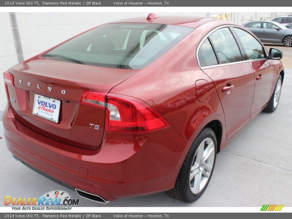 2014 Volvo S60 T5 Flamenco Red Metallic / Off Black Photo #6
