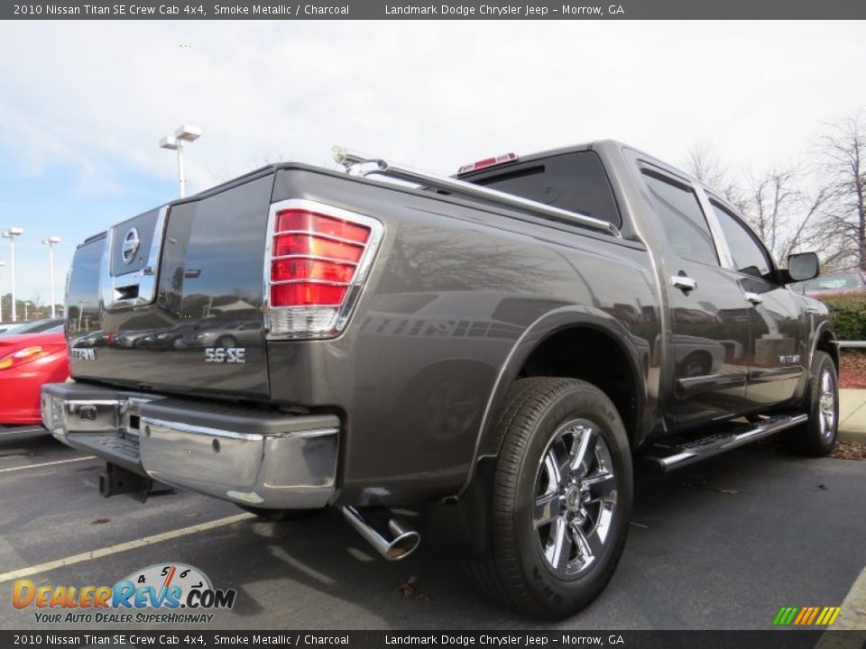 2010 Nissan Titan SE Crew Cab 4x4 Smoke Metallic / Charcoal Photo #3