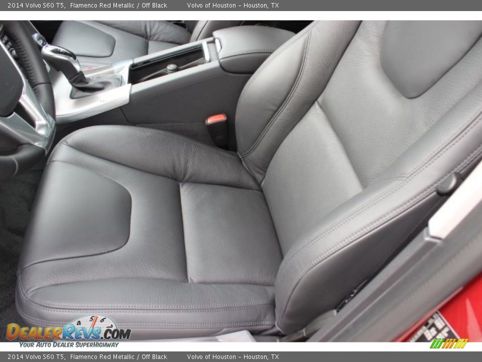 2014 Volvo S60 T5 Flamenco Red Metallic / Off Black Photo #11