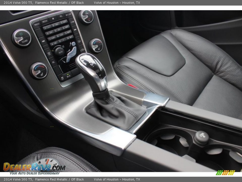 2014 Volvo S60 T5 Flamenco Red Metallic / Off Black Photo #14