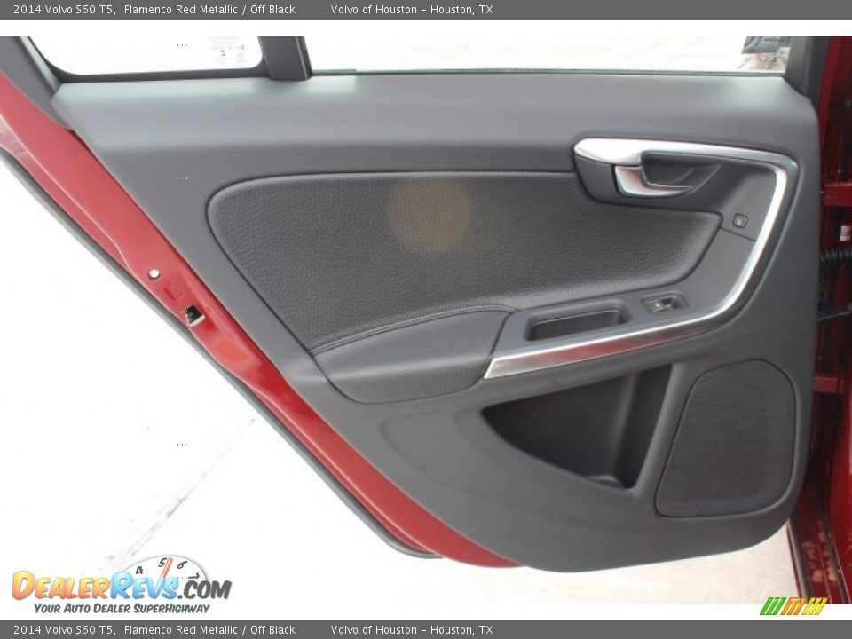2014 Volvo S60 T5 Flamenco Red Metallic / Off Black Photo #22