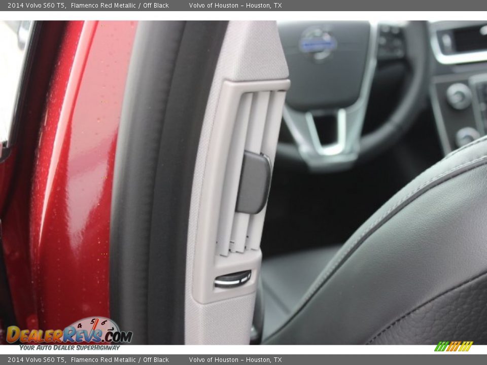 2014 Volvo S60 T5 Flamenco Red Metallic / Off Black Photo #23