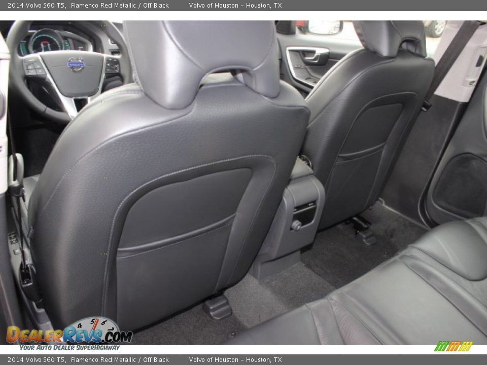 2014 Volvo S60 T5 Flamenco Red Metallic / Off Black Photo #24