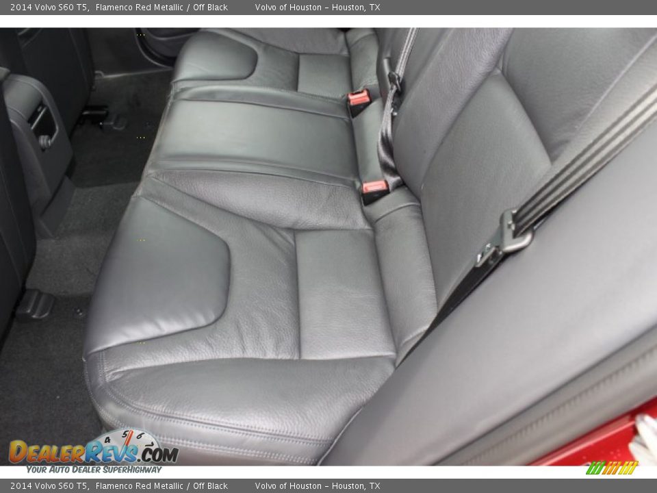 2014 Volvo S60 T5 Flamenco Red Metallic / Off Black Photo #25