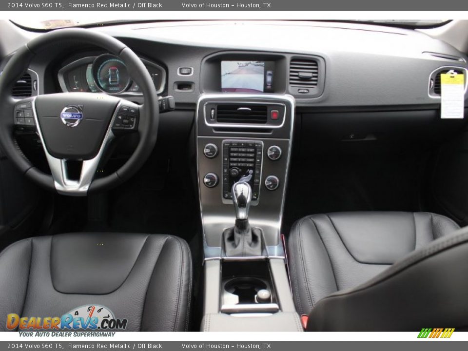 2014 Volvo S60 T5 Flamenco Red Metallic / Off Black Photo #26