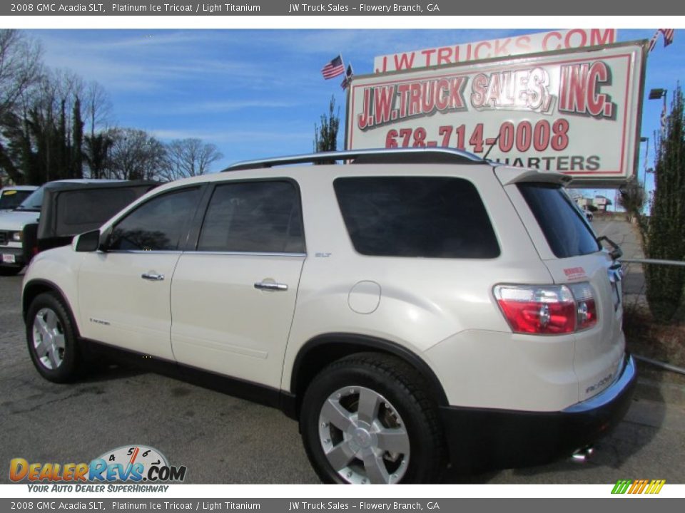 2008 GMC Acadia SLT Platinum Ice Tricoat / Light Titanium Photo #5