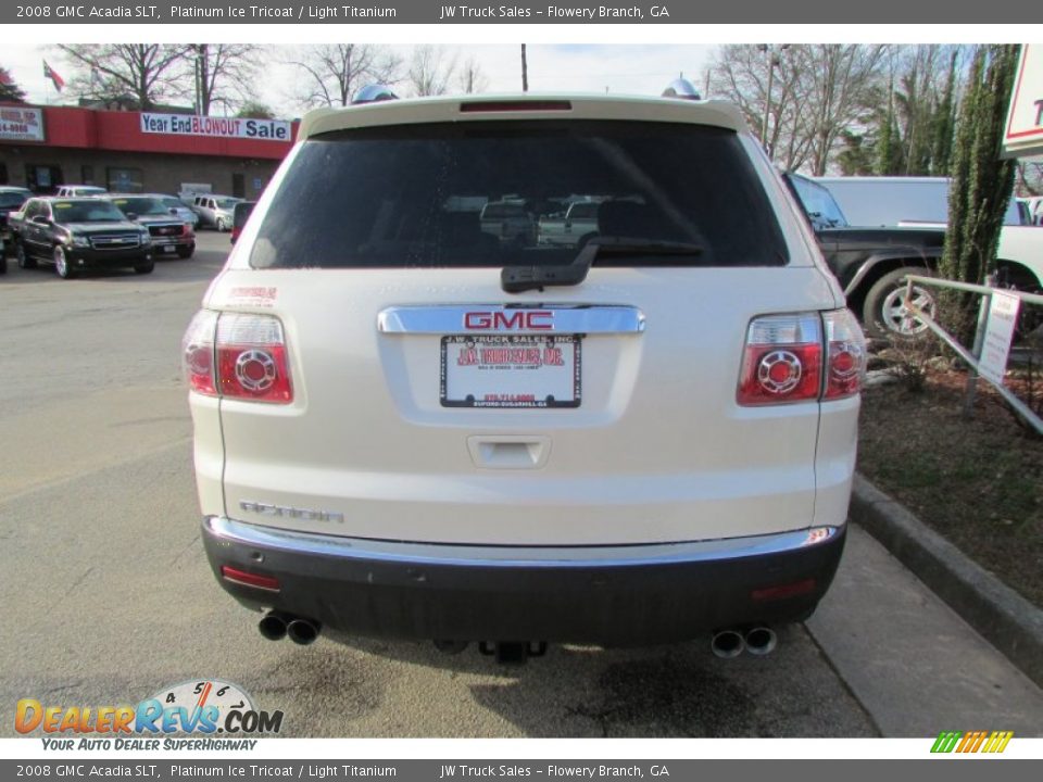 2008 GMC Acadia SLT Platinum Ice Tricoat / Light Titanium Photo #7