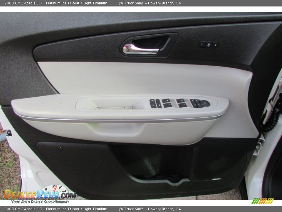 2008 GMC Acadia SLT Platinum Ice Tricoat / Light Titanium Photo #14