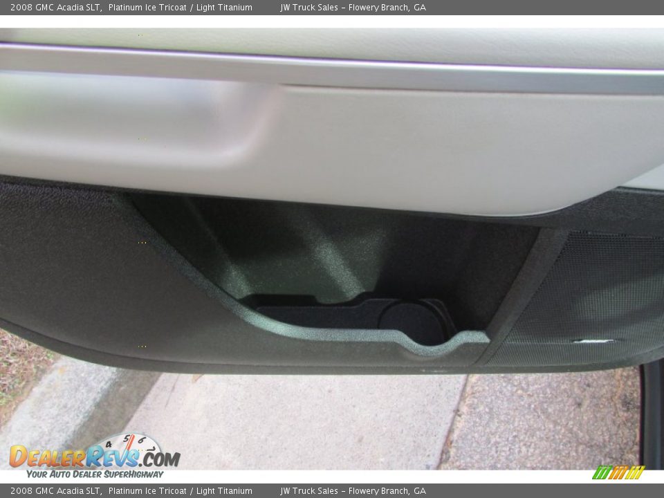2008 GMC Acadia SLT Platinum Ice Tricoat / Light Titanium Photo #17