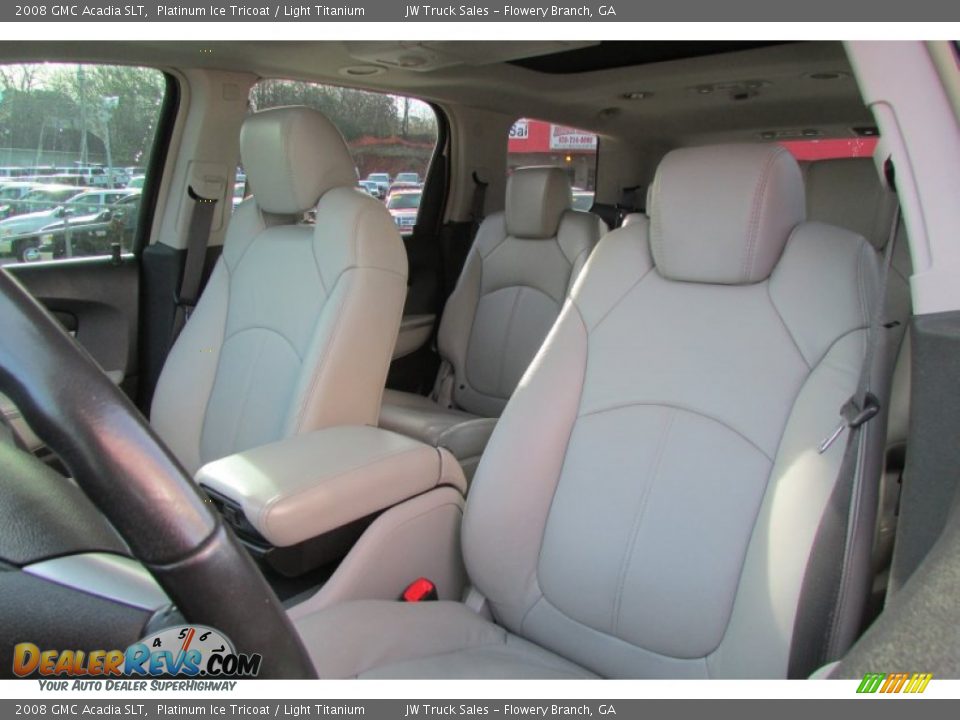 2008 GMC Acadia SLT Platinum Ice Tricoat / Light Titanium Photo #18