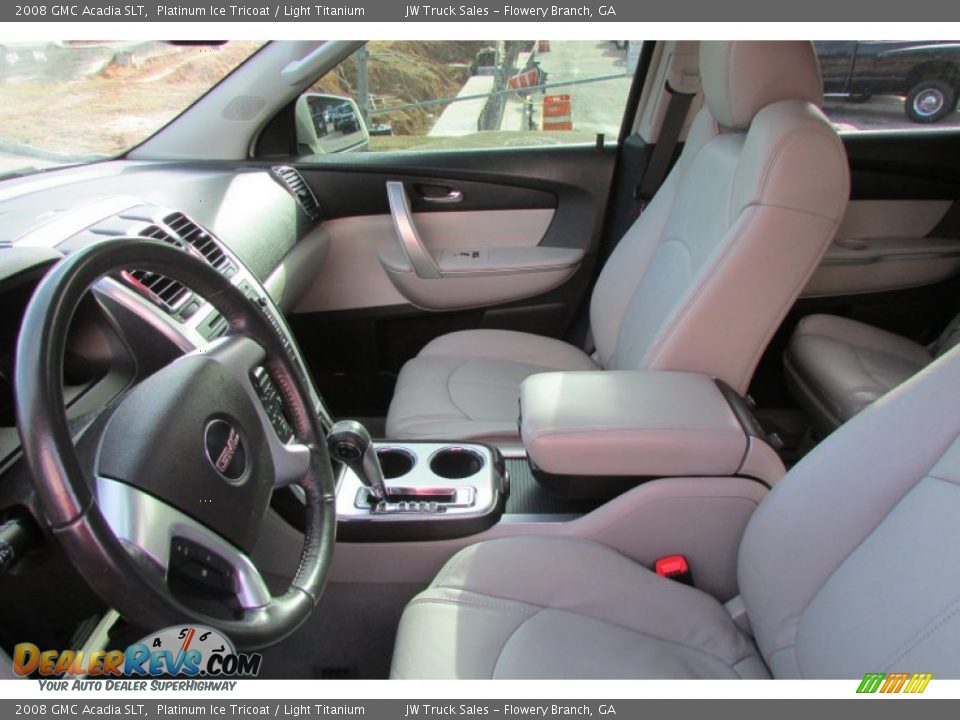 2008 GMC Acadia SLT Platinum Ice Tricoat / Light Titanium Photo #19